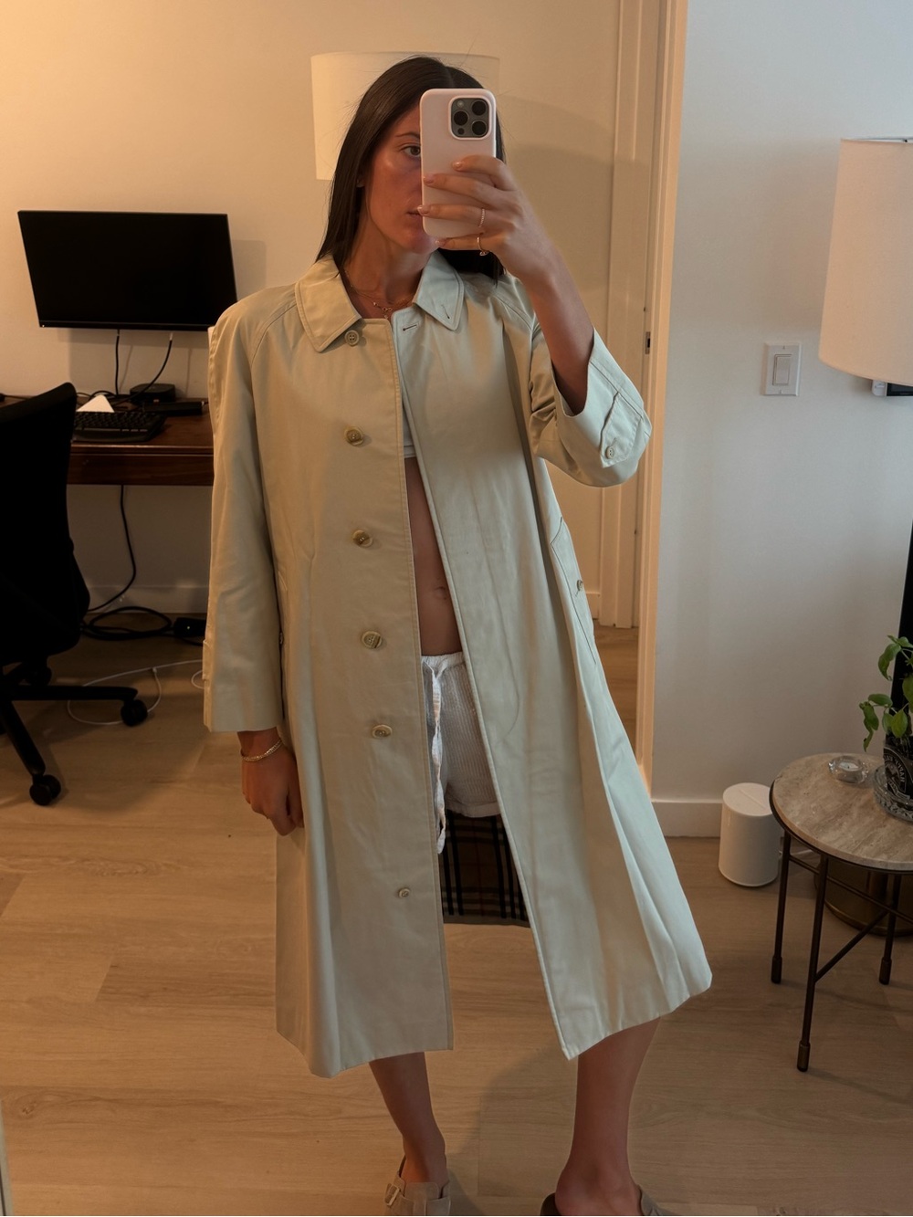 Burberry Classic Beige Trench Coat Dress - Women's Beige